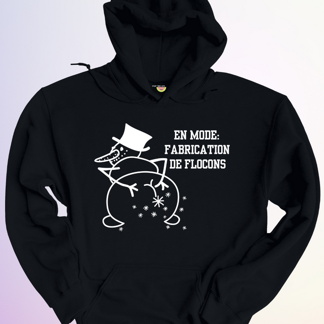 HOODIE / FABRICATION DE FLOCONS
