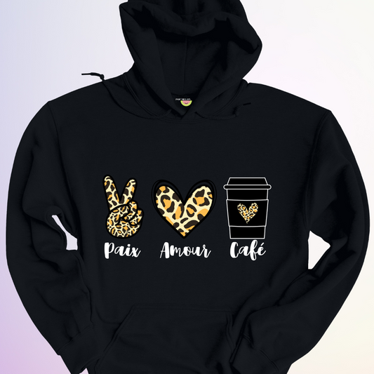 HOODIE / PAIX AMOUR CAFÉ