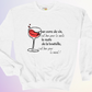 CREWNECK / 1 VERRE DE VIN