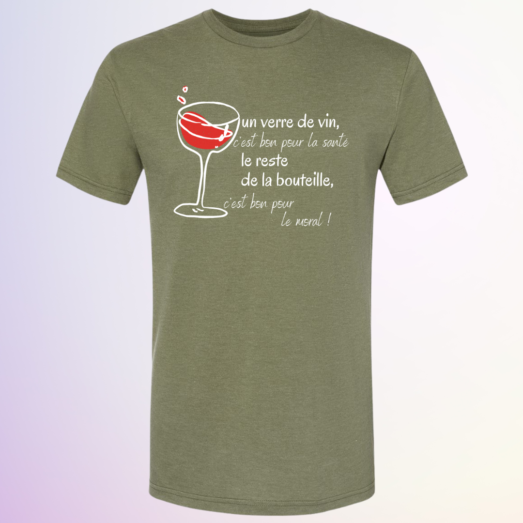 T-SHIRT / 1 VERRE DE VIN