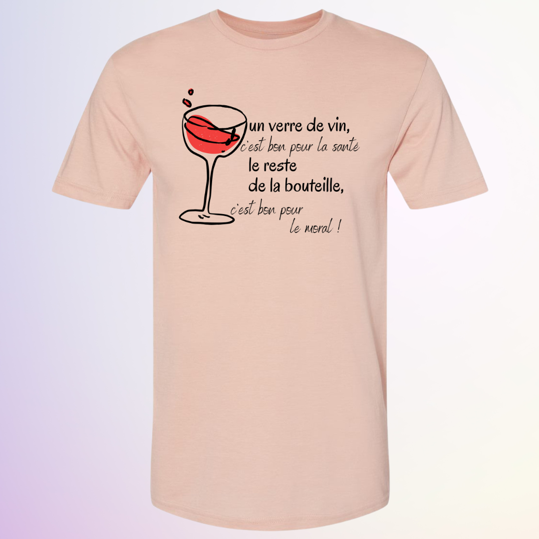 T-SHIRT / 1 VERRE DE VIN