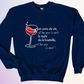 CREWNECK / 1 VERRE DE VIN