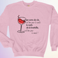 CREWNECK / 1 VERRE DE VIN