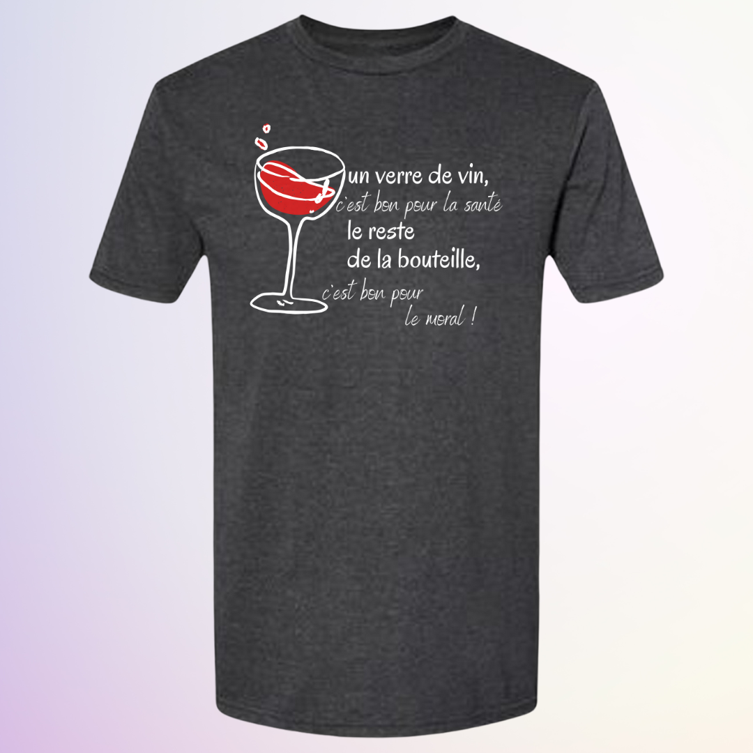 T-SHIRT / 1 VERRE DE VIN