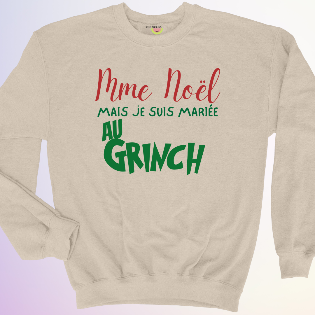 CREWNECK / MARIÉE AU GRINCH