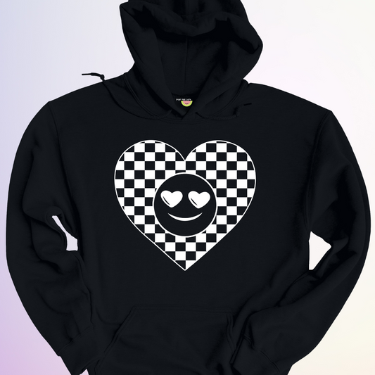 HOODIE / COEUR DAMIER