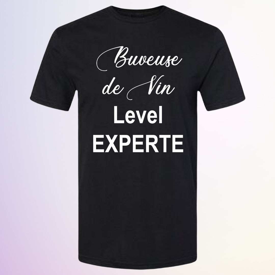 T-SHIRT / BUVEUSE DE VIN LEVEL EXPERTE