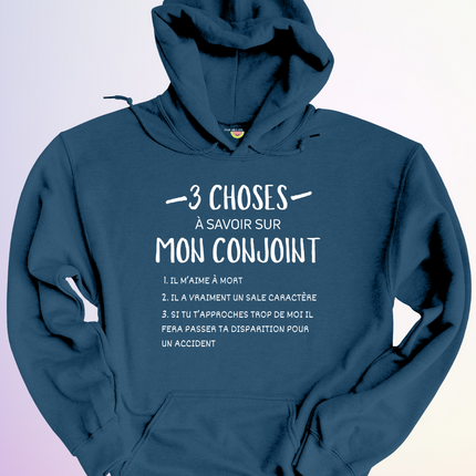 HOODIE / 3 CHOSES A SAVOIR