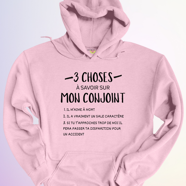 HOODIE / 3 CHOSES A SAVOIR