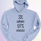 HOODIE / 3% HUMAINE 97% ANXIEUSE