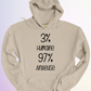 HOODIE / 3% HUMAINE 97% ANXIEUSE