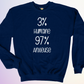 CREWNECK / 3% HUMAINE 97% ANXIEUSE