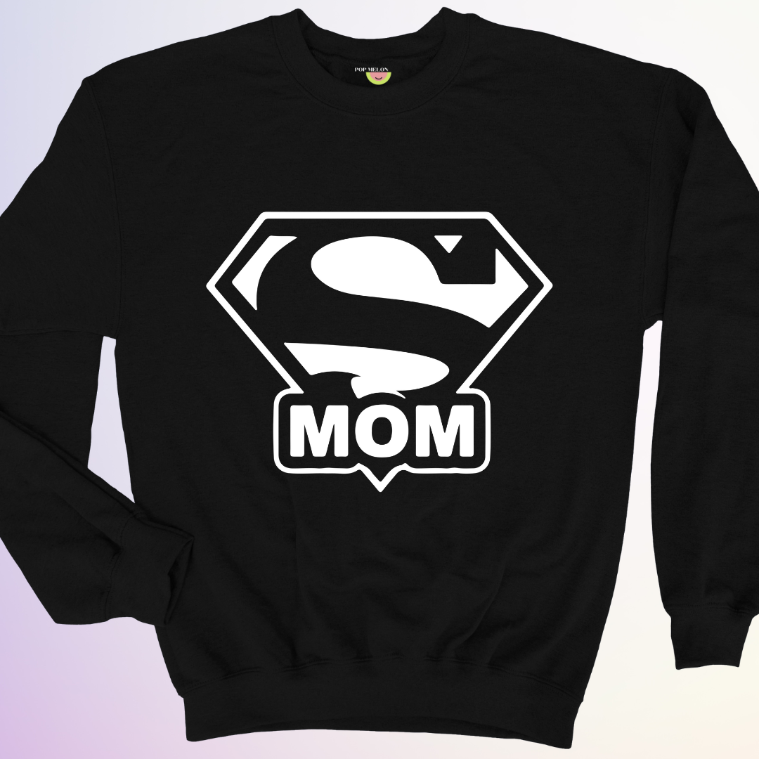 CREWNECK / SUPERMOM LOGO