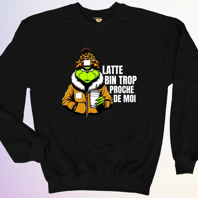 CREWNECK / LATTE BIN TROP PROCHE
