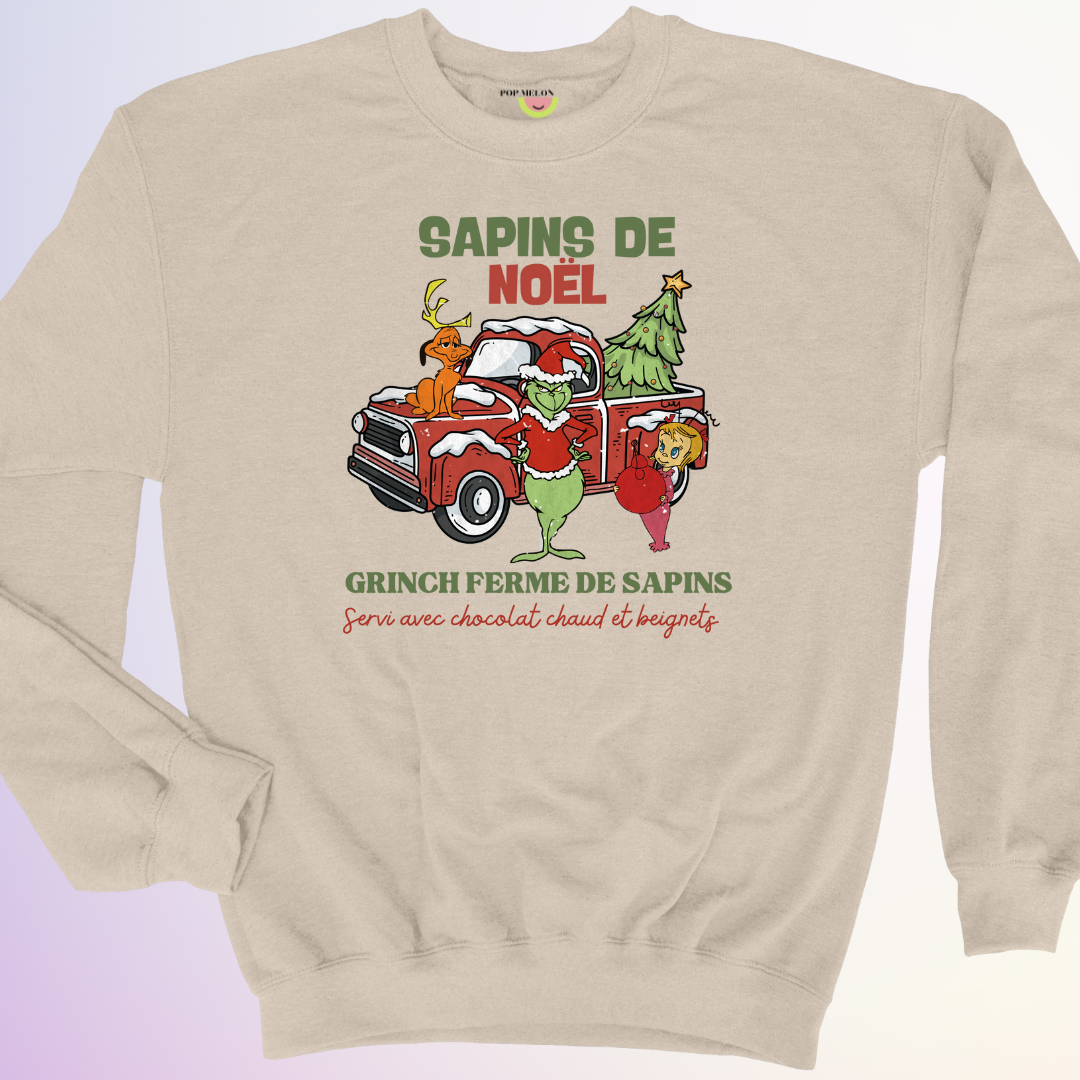 CREWNECK / GRINCH FERME DE SAPINS