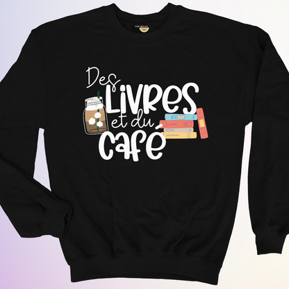 CREWNECK / DES LIVRES ET DU CAFÉ