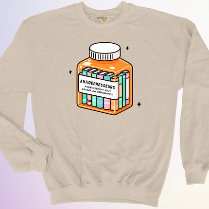 CREWNECK / ANTIDEPRESSEURS LIVRES