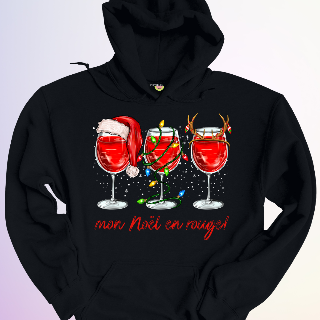 HOODIE / MON NOEL EN ROUGE