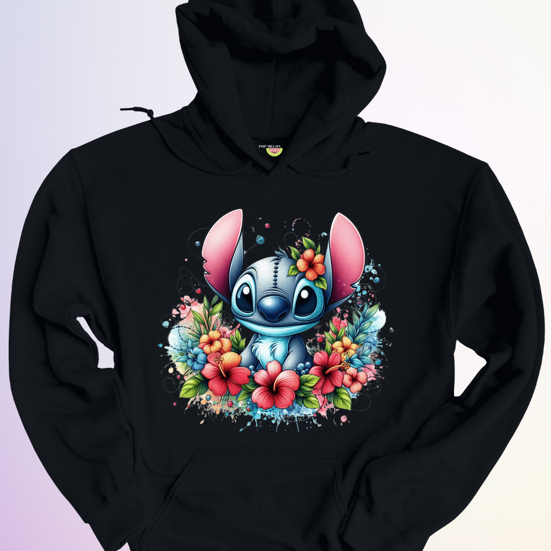 HOODIE / STITCH FLORAL