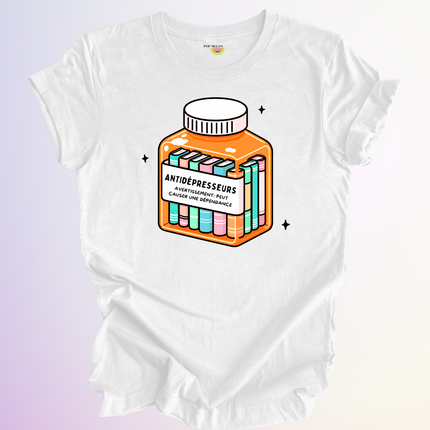 T-SHIRT / ANTIDEPRESSEURS LIVRES