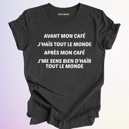T-SHIRT / AVANT APRES MON CAFE