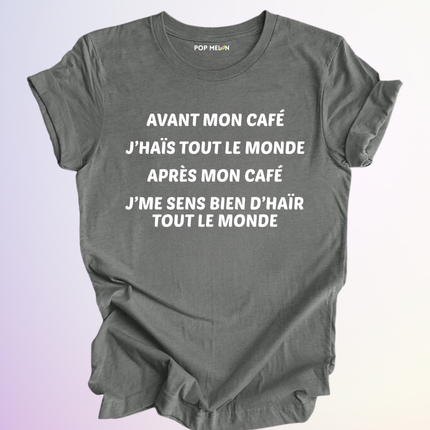 T-SHIRT / AVANT APRES MON CAFE