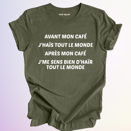 T-SHIRT / AVANT APRES MON CAFE
