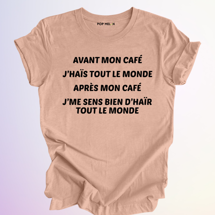 T-SHIRT / AVANT APRES MON CAFE