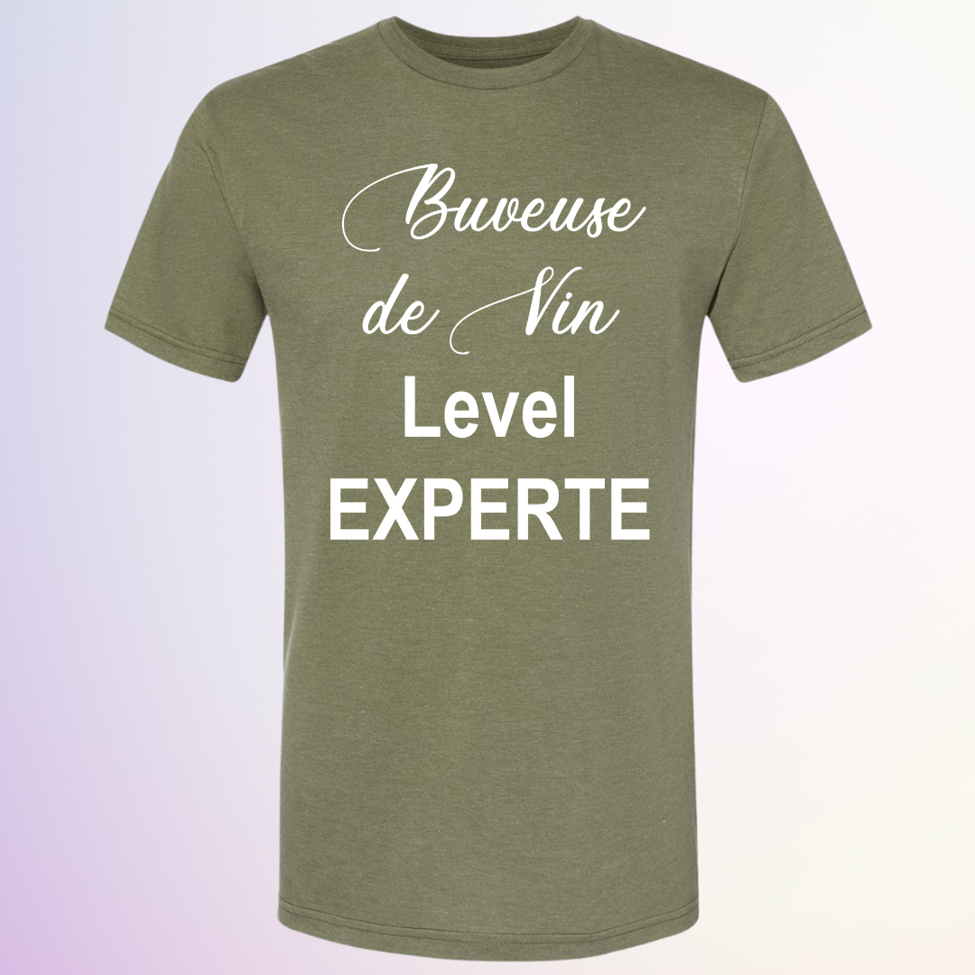 T-SHIRT / BUVEUSE DE VIN LEVEL EXPERTE