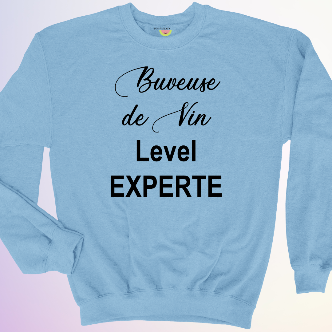 CREWNECK / BUVEUSE DE VIN LEVEL EXPERTE