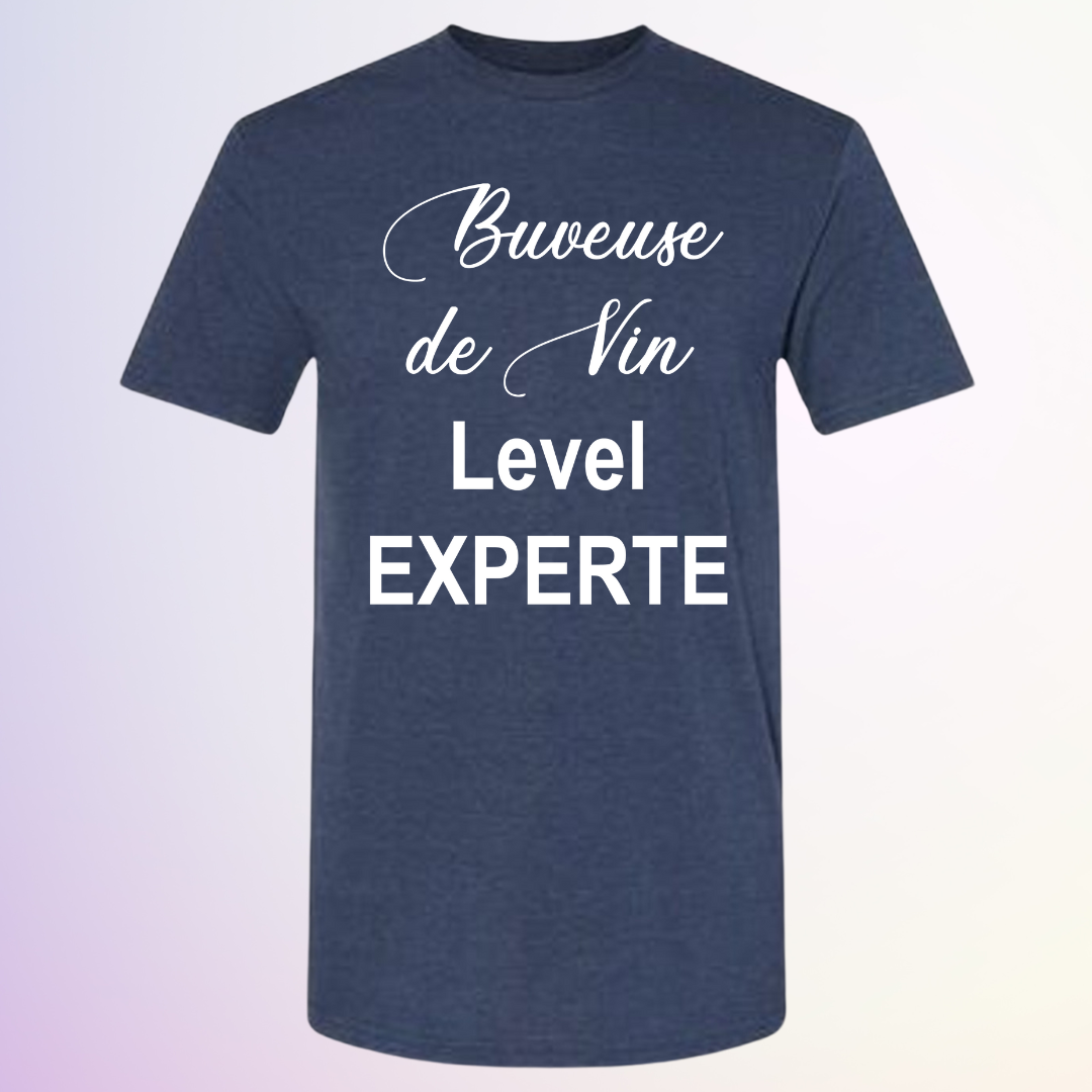 T-SHIRT / BUVEUSE DE VIN LEVEL EXPERTE