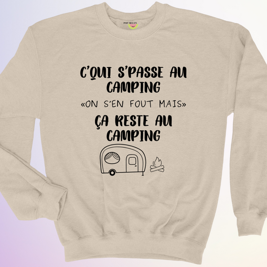 CREWNECK / C'QUI S'PASSE AU CAMPING