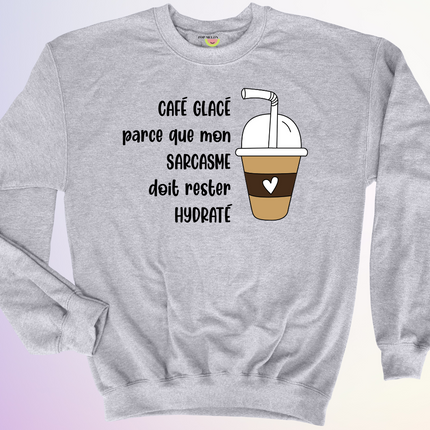 CREWNECK / CAFE GLACE SARCASME