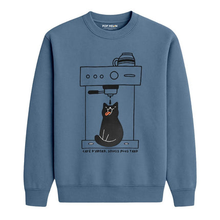 CREWNECK / CAFE DABORD SOUCIS PLUS TARD