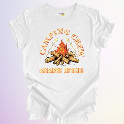 T-SHIRT / CAMPING CREW MEMBRE OFFICIEL