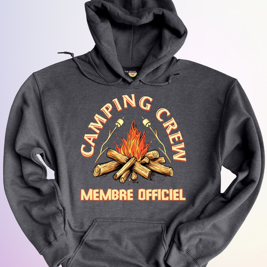 HOODIE / CAMPING CREW MEMBRE OFFICIEL