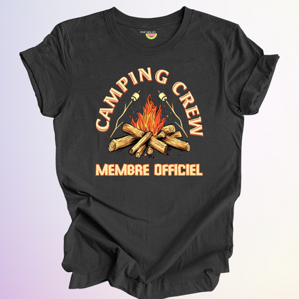 T-SHIRT / CAMPING CREW MEMBRE OFFICIEL