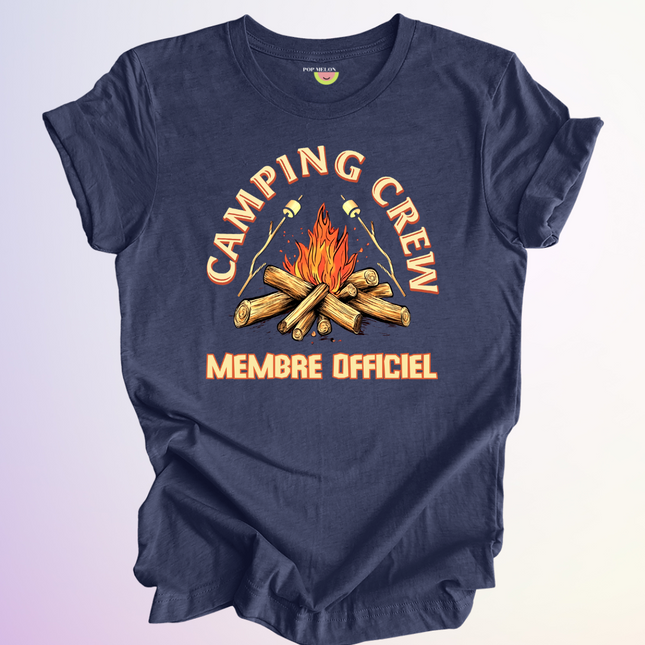 T-SHIRT / CAMPING CREW MEMBRE OFFICIEL