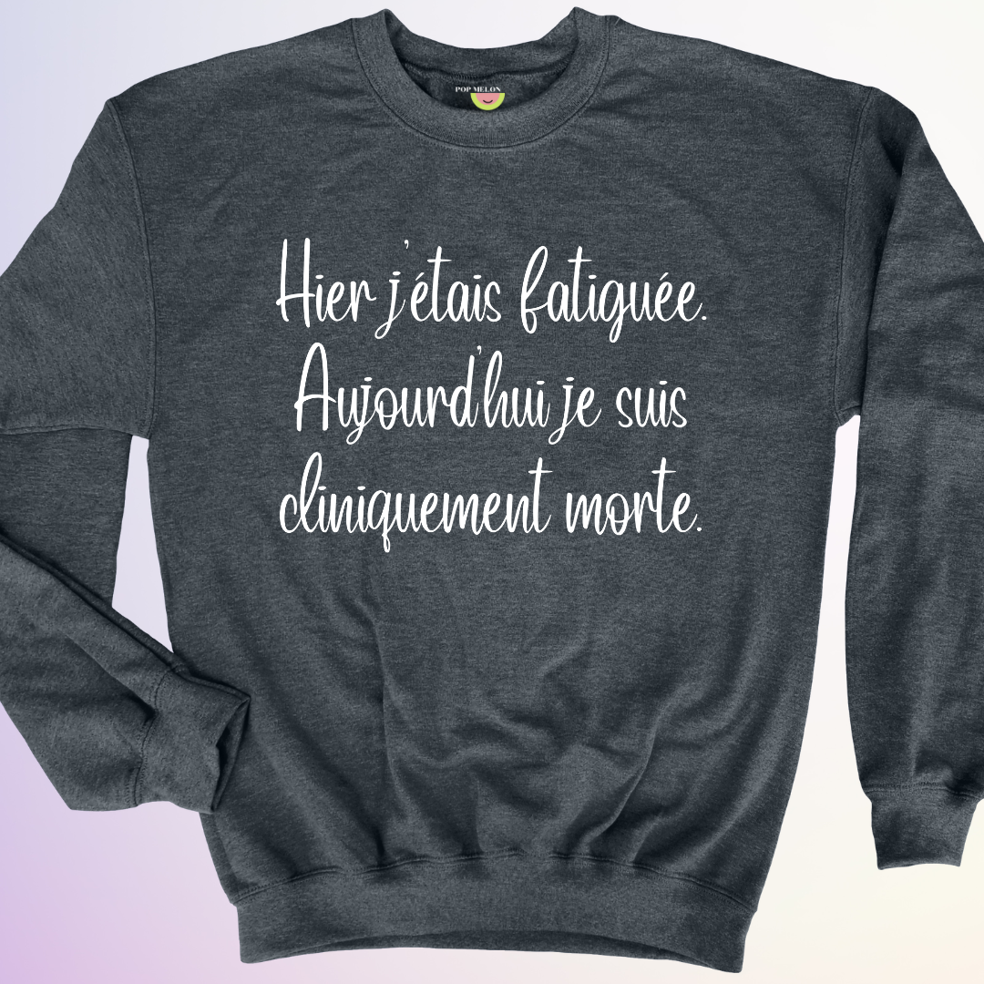 CREWNECK / CLINIQUEMENT MORTE