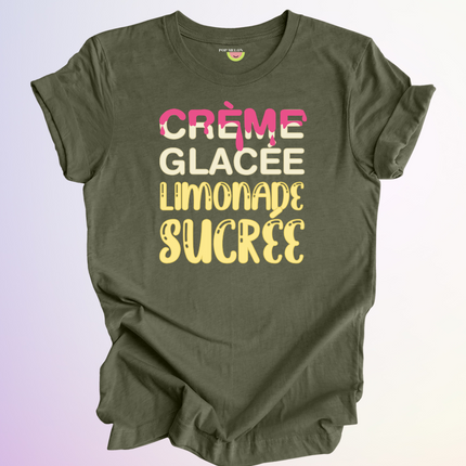 T-SHIRT / CREME GLACEE LIMONADE SUCREE