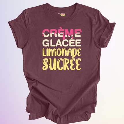 T-SHIRT / CREME GLACEE LIMONADE SUCREE