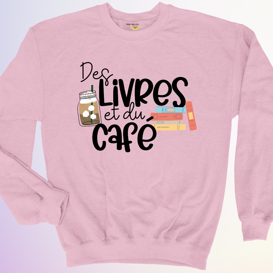 CREWNECK / DES LIVRES ET DU CAFÉ