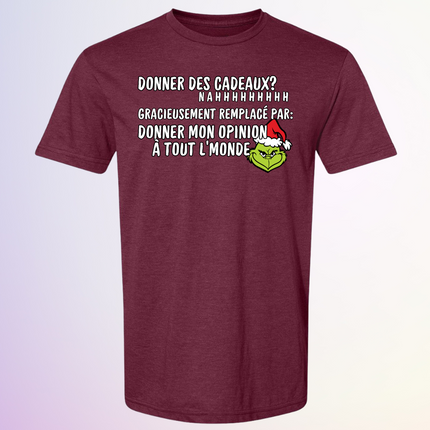 T-SHIRT / DONNER DES CADEAUX? NAHHH