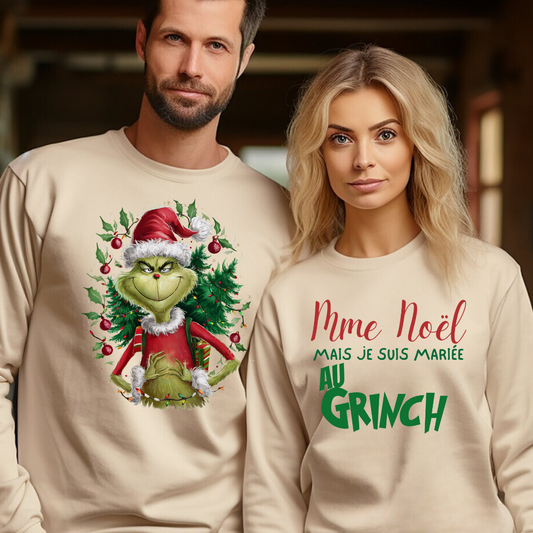 CREWNECK / MARIÉE AU GRINCH DUO