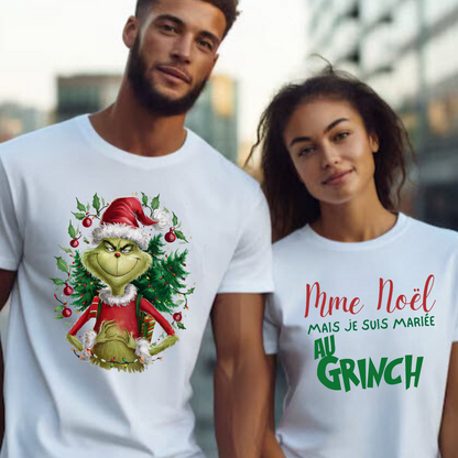 T-SHIRT / MARIÉE AU GRINCH DUO