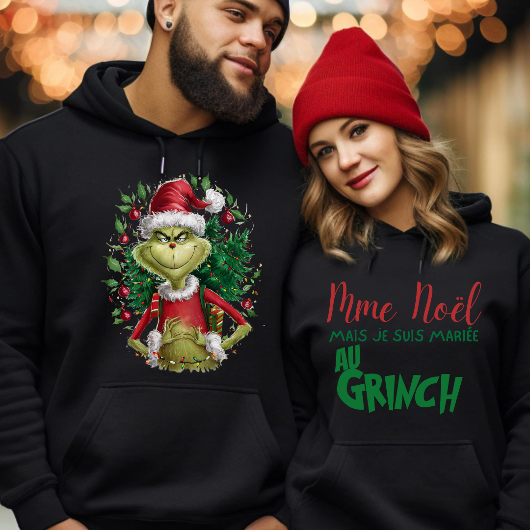 HOODIE / MARIÉE AU GRINCH DUO