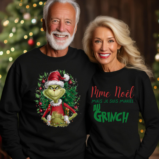 CREWNECK / MARIÉE AU GRINCH DUO