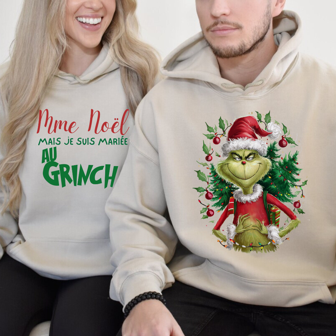 HOODIE / MARIÉE AU GRINCH DUO