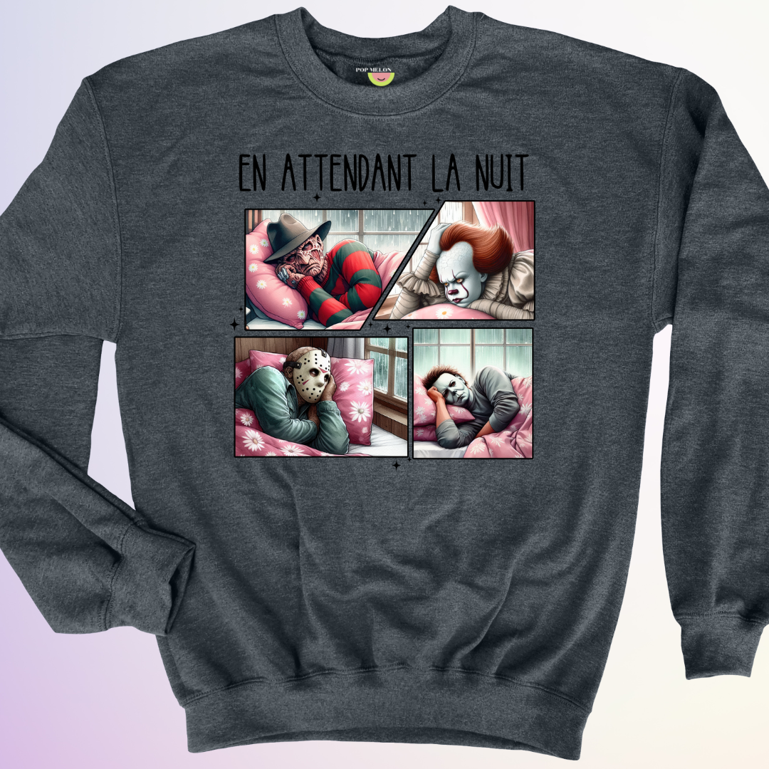 CREWNECK / EN ATTENDANT LA NUIT