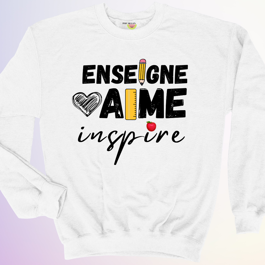 CREWNECK / ENSEIGNE AIME INSPIRE